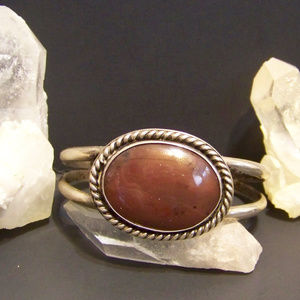 Handmade Sterling Silver Bracelet Jasper